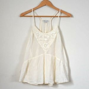 AEO Flowy Champaign Spaghetti Strap Top
